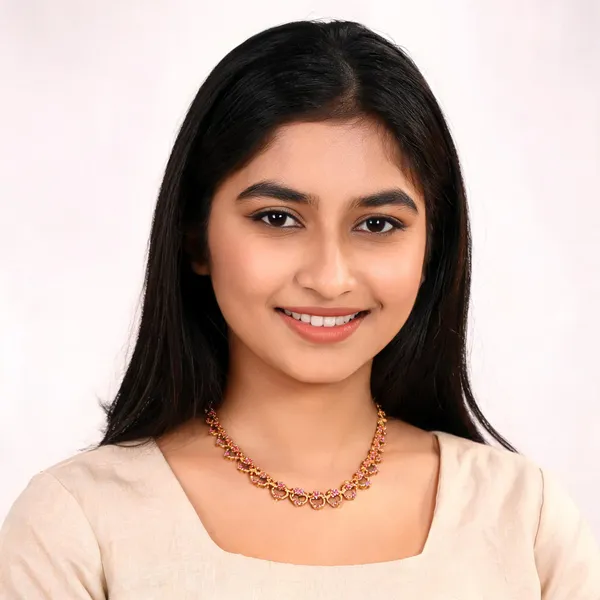 Parijatham_Necklace_Pink