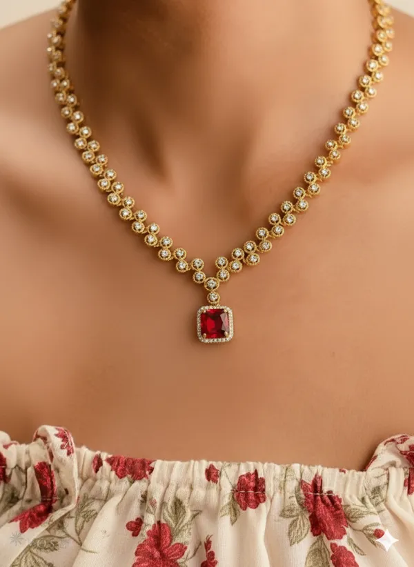 Hamsa_Veli_Necklace_-_Red