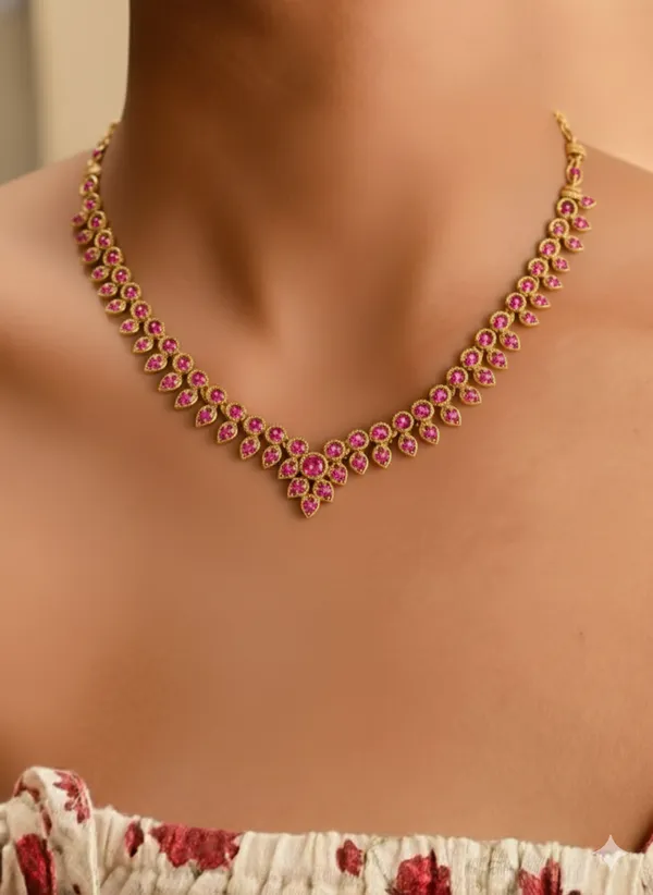 Gaja_Motif_Necklace_-_Pink