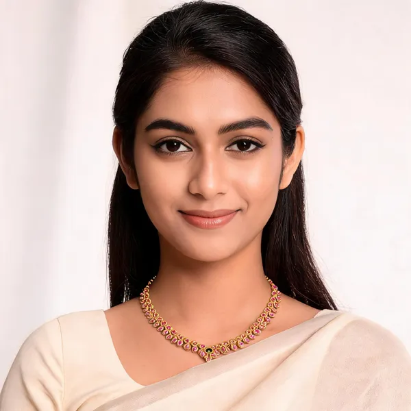 Gaja_Motif_Necklace_Pink