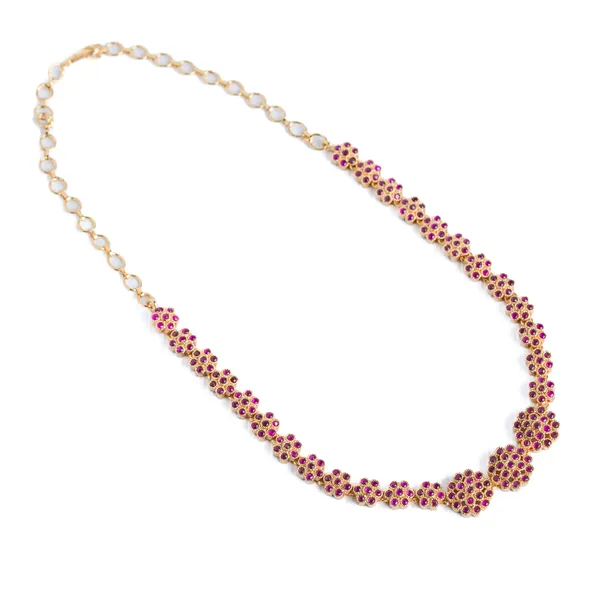 Mango_Leaf_Chain_Necklace_-_Pink