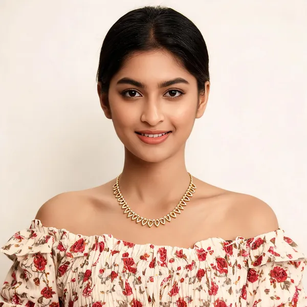 Mango_Leaf_Chain_Necklace_White
