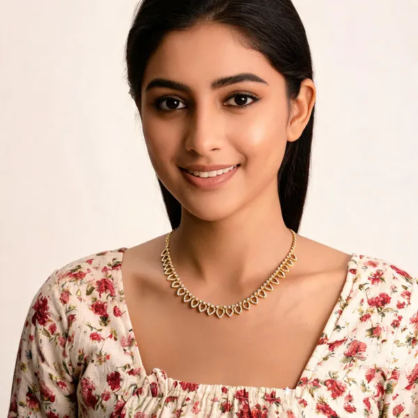 Mango_Leaf_Chain_Necklace_White