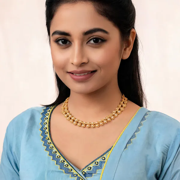 Nandi_Motif_Necklace_White