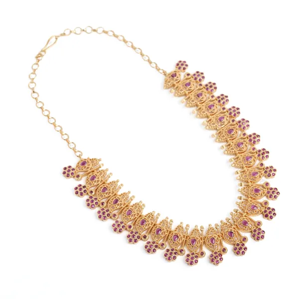 Kuthu_Vilakku_Necklace_-_Pink