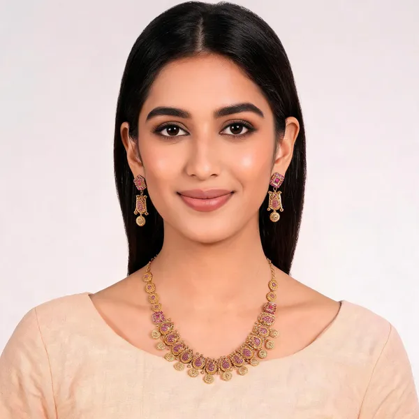 Rangoli_Necklace_Pink