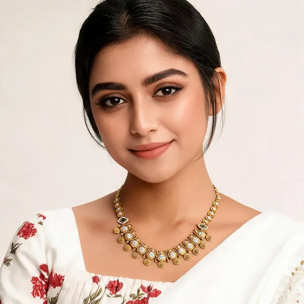 Rangoli_Necklace_White