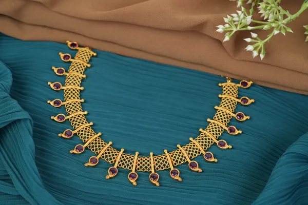 Kanjivaram_Necklace_-_Pink