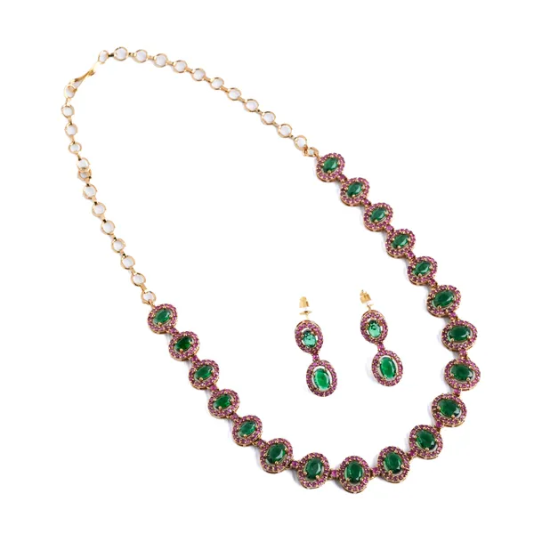 Kasavu_Necklace_-_Green