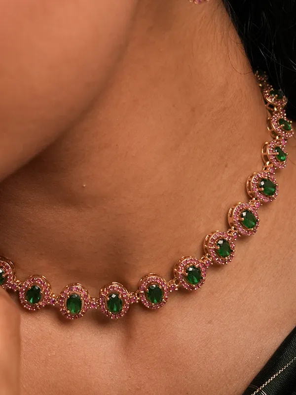 Kasavu_Necklace_-_Green