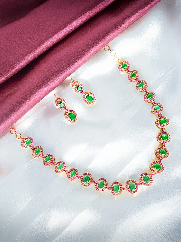 Kasavu_Necklace_-_Green