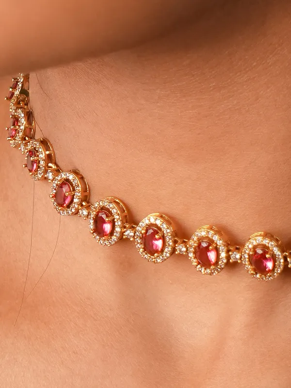 Kasavu_Necklace_-_Red