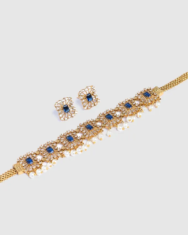 Pookalam_Necklace_-_Blue
