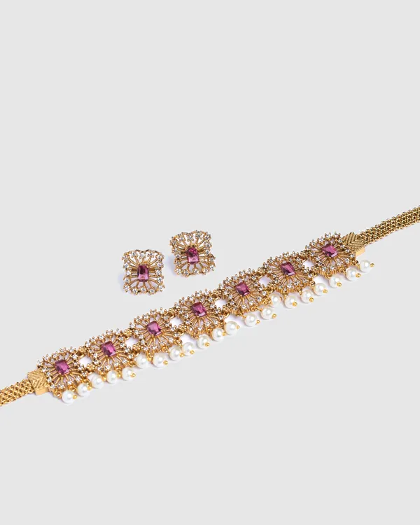 Pookalam_Necklace_-_Pink