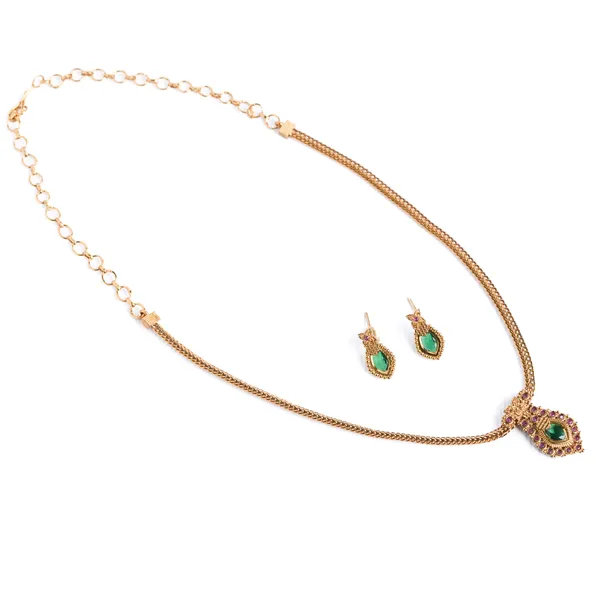 Deepam_Necklace_Set_-_Green