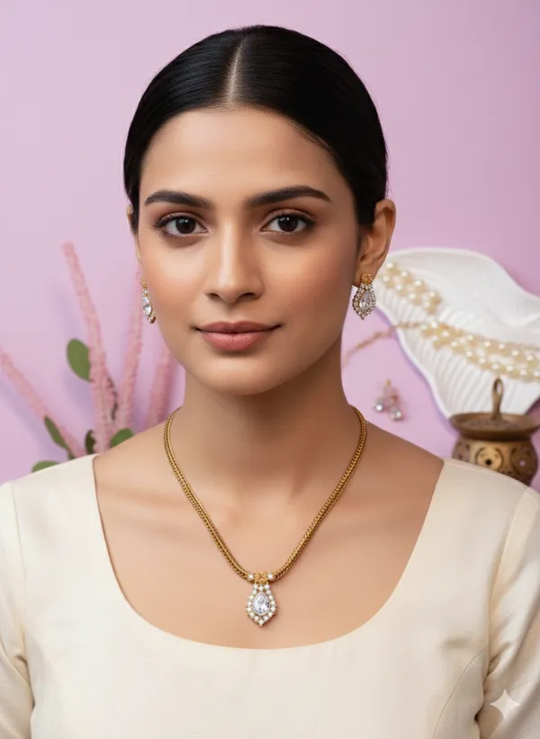Vilakku_Necklace_Set_-_Green
