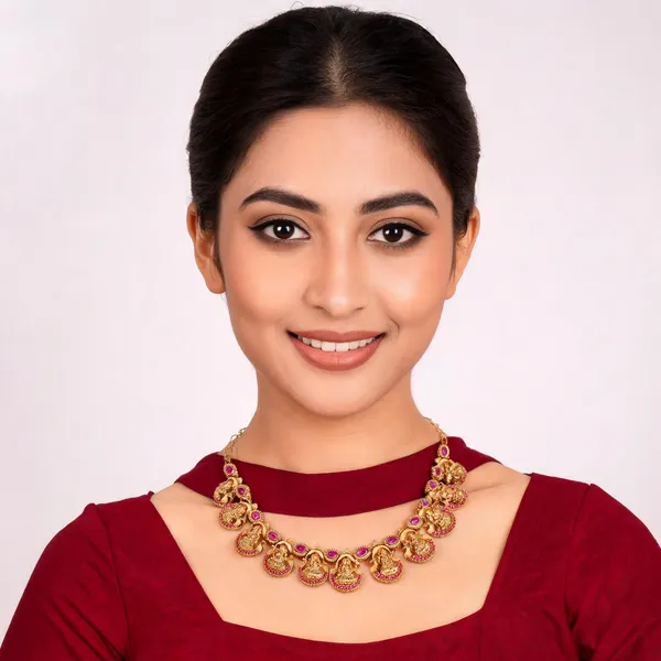 Temple_Bell_Necklace_Pink_And_Green