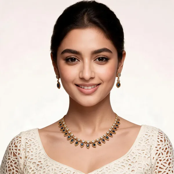 Temple_Thamarai_Necklace_Blue