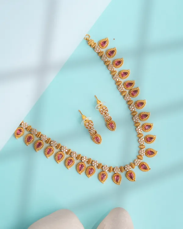 Temple_Thamarai_Necklace_-_Pink