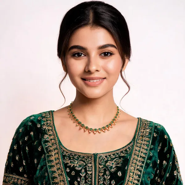 Pookalam_Bloom_Necklace_Green