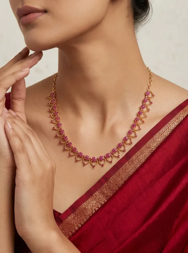 Pookalam_Bloom_Necklace_-_Pink