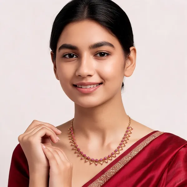 Pookalam_Bloom_Necklace_Pink