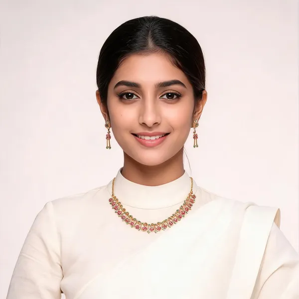 Temple_Mango_Necklace_Pink_And_Green