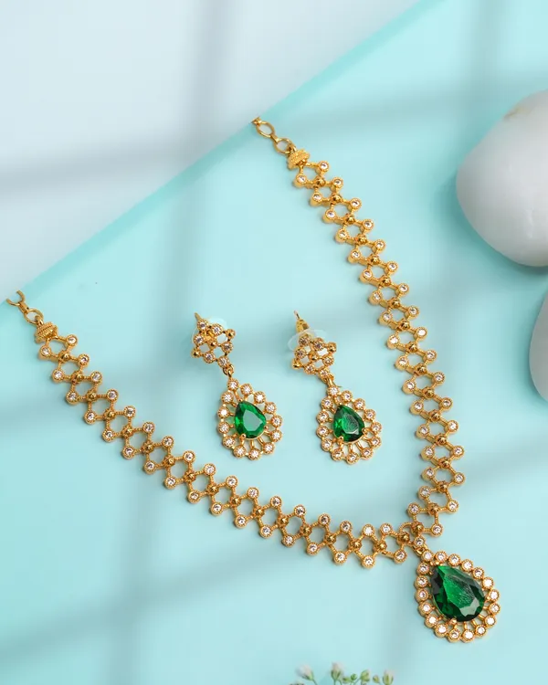 Temple_Deepam_Necklace_-_Green