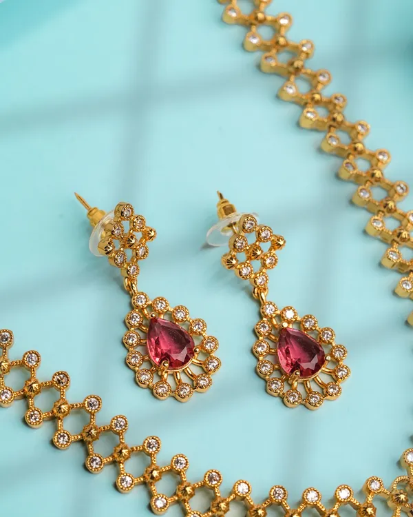 Temple_Deepam_Necklace_-_Pink