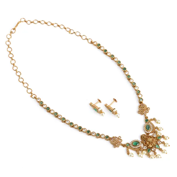 Rangoli_Veli_Necklace_-_Green
