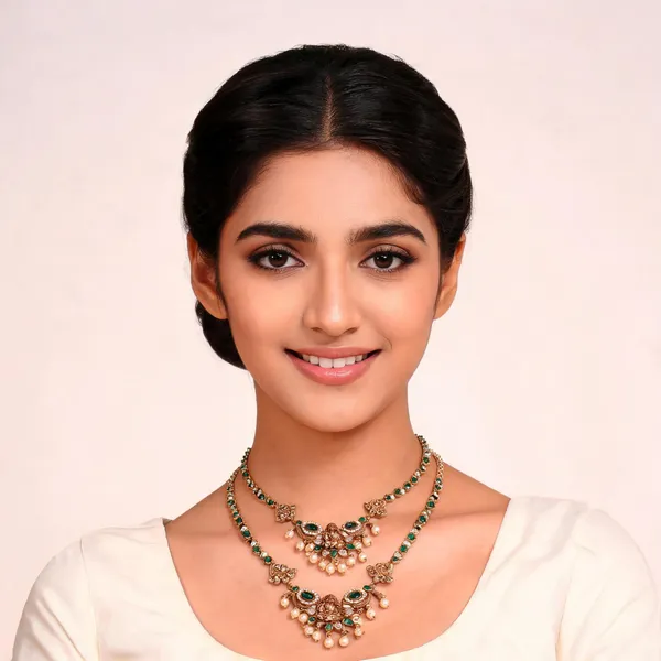 Rangoli_Veli_Necklace_Green_Pack_Of_2