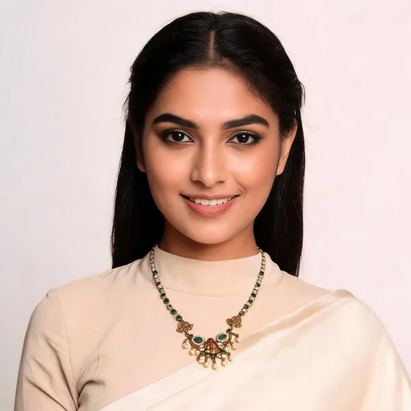 Rangoli_Veli_Necklace_Green_Pack_Of_2