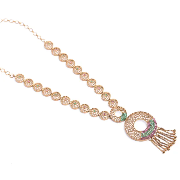 Kasu_Yali_Necklace_-_Ruby_Green