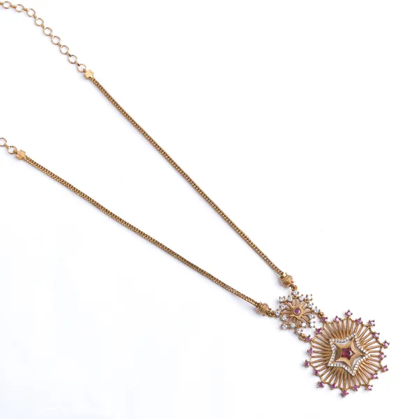 Kasu_Mayil_Necklace_-_Red