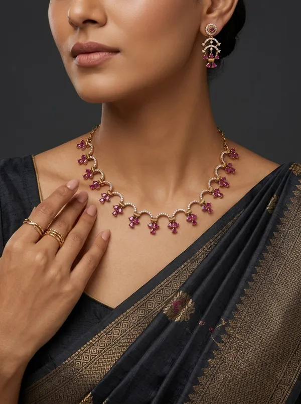 Kasu_Hamsa_Necklace_-_Pink