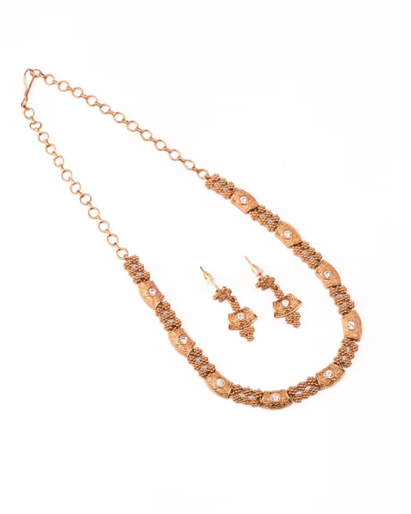Crystal_CZ_Half-Moon_Arch_Necklace_Set_|_Gold-Plated_Temple-Inspired_Bridal_Jewellery