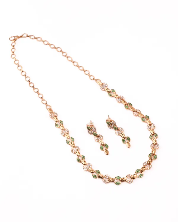 Lakshmi_Coin_Temple_Choker_Set_|_Gold-Plated_White_CZ_Bridal_Jewellery_with_Earrings