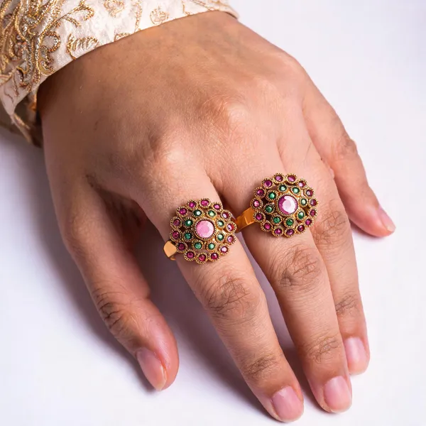 Manga_Malai_Ring_Red,_Green_And_Blue_Pack_Of_2