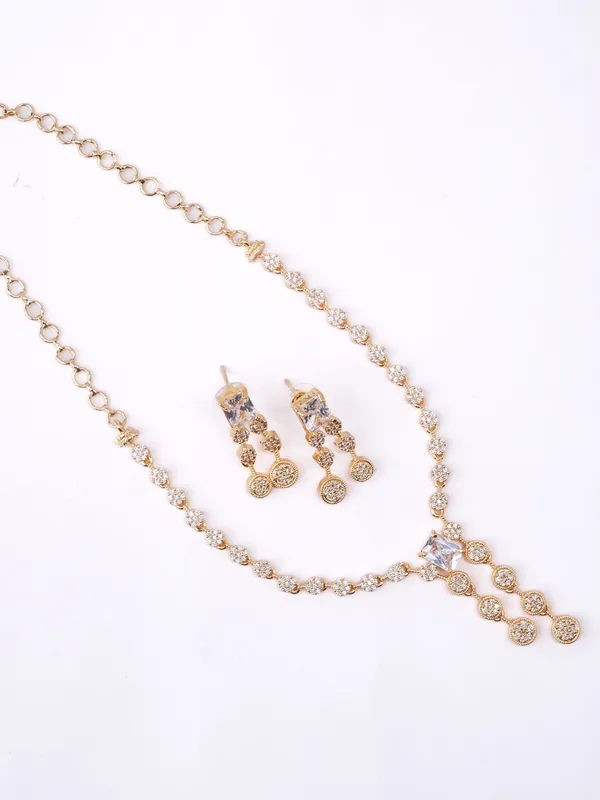 Pearl_White_Crystal_Link_Statement_Necklace_Set_|_High-Quality_Long-Lasting_Jewellery