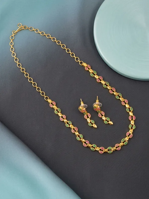 Goddess_Lakshmi_Coin_Choker_Necklace_Set_|_Gold-Plated_Temple_Bridal_Jewellery_with_Earrings