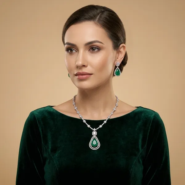 Gopuram_Mango_Necklace_Green
