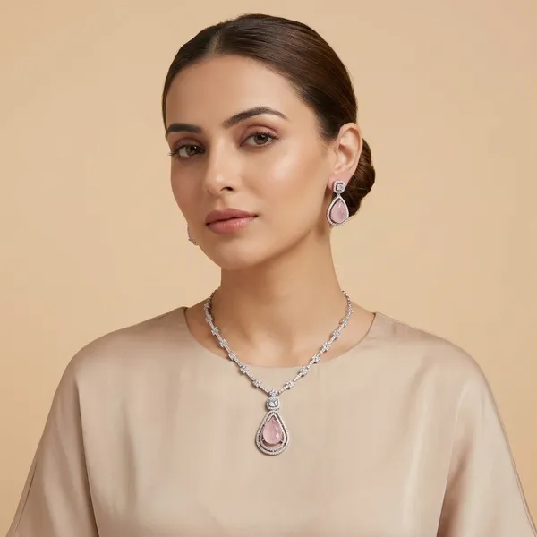 Gopuram_Mango_Necklace_Pink