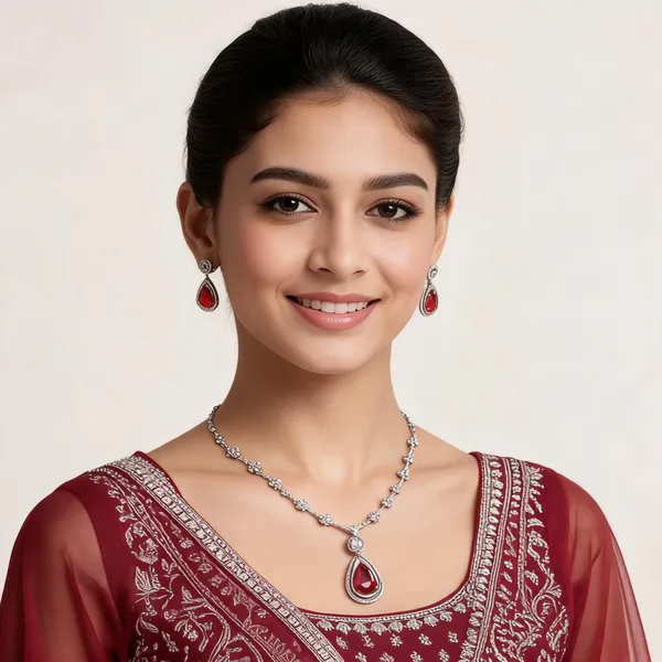 Gopuram_Mango_Necklace_Red