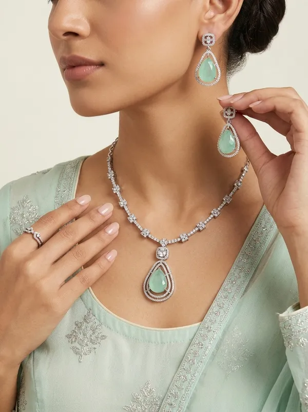 Gopuram_Mango_Necklace_-_Teal