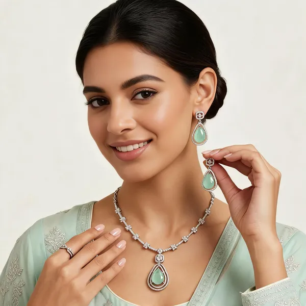 Gopuram_Mango_Necklace_Teal