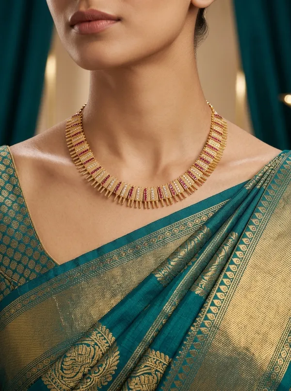 Sprinkle_Gold-Plated_Necklace_With_Pink_And_White_Stones