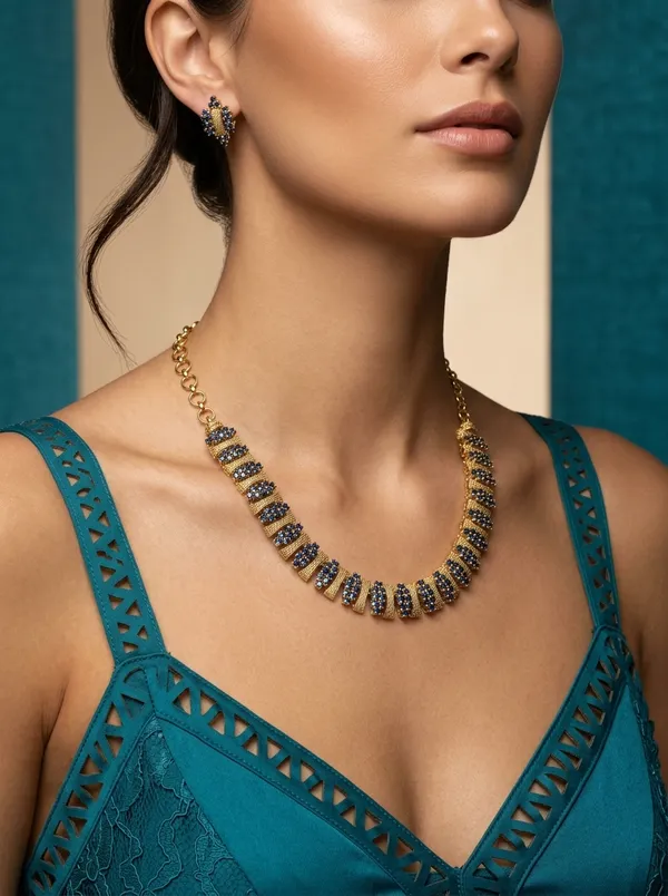 Vosgi_Blue_Stone_Gold_Necklace_Set_South_Indian_Style