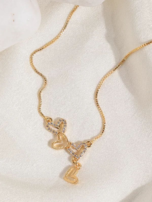 Vosgi_Gold_Plated_Interlocking_Hearts_&_CZ_Pavé_Charm_Pendant_Necklace