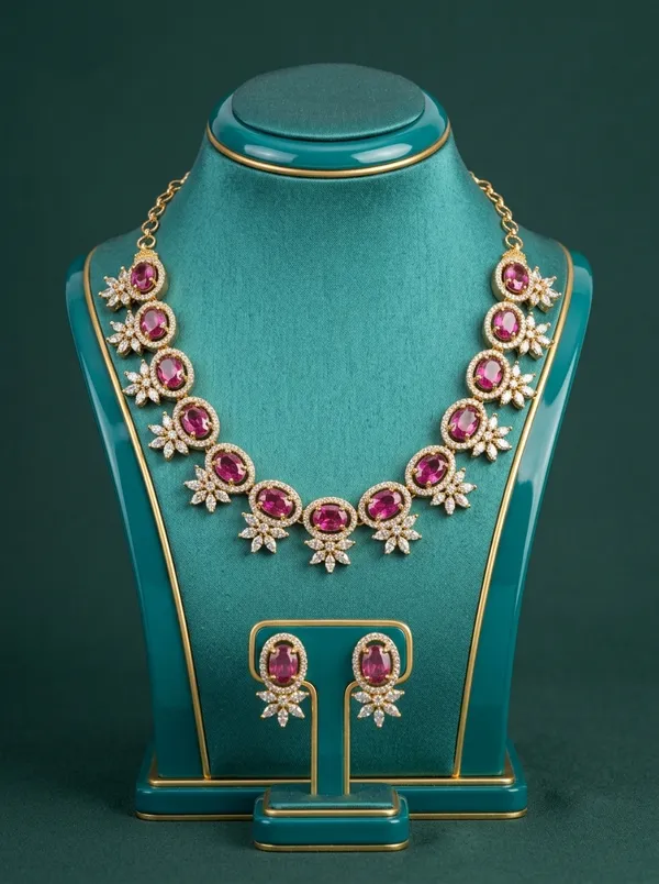 Tara_Cascade_Necklace_-_Red