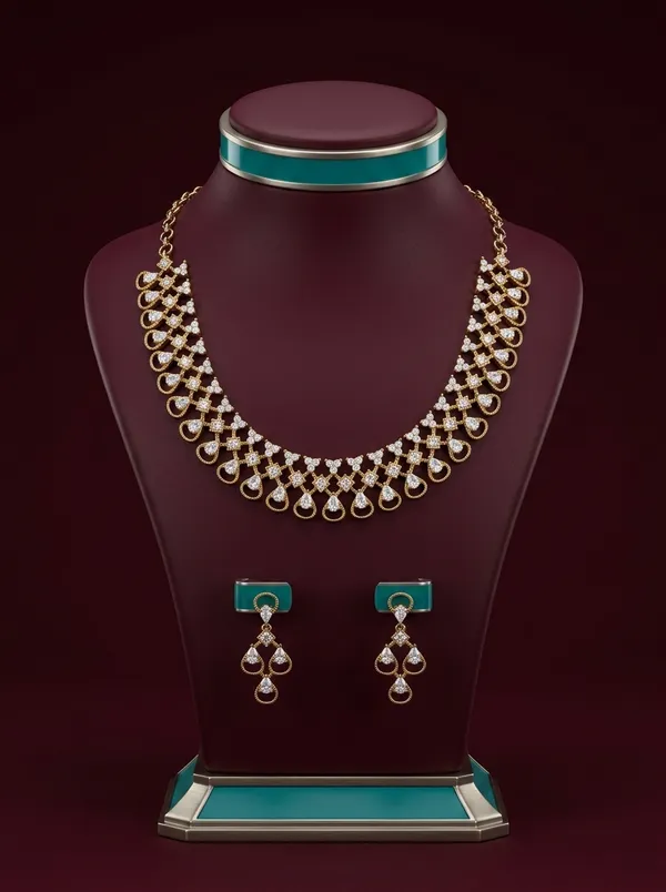 Vosgi_White_Stone_Floral_Netted_Necklace_Set_Design